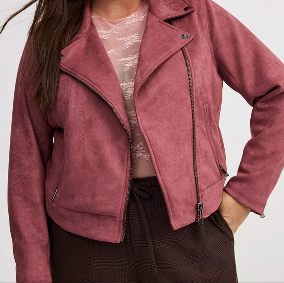 torrid Jackets & Blazers - NWT Faux Suede Essential Moto Jacket